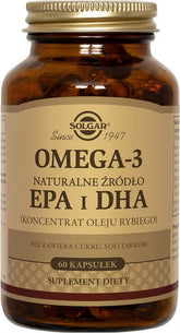 Omega-3 přírodní zdroj EPA a DHA rybí olej koncentrát 60 kapslí SOLGAR